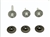 Image of 1967 - 1969 Firebird Quarter Window Track Adjustment Screw Stud Set