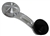 Image of 1968 - 1981 Deluxe Window Crank Handle with Knob, Chrome Handle and Black Knob