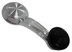 Image of 1968 - 1981 Deluxe Window Crank Handle with Knob, Chrome Handle and Black Knob