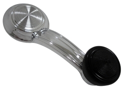 Image of 1968 - 1981 Deluxe Window Crank Handle with Knob, Chrome Handle and Black Knob