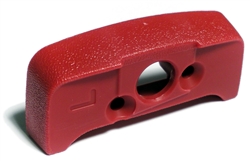 Image of 1974 - 1981 Firebird Shoulder Seat Belt Retainer Guide Base Escutcheon, RED, LH