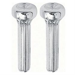 Image of 1968 - 1969 Firebird Metal Door Lock Pull Knobs, Heavy Show Chrome Plated, Pair