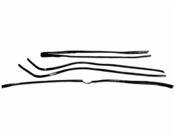 Image of 1969 Firebird Headliner Trim Molding Kit, 4 Piece Set