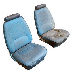 Image of 1970 Firebird Front Bucket Seat Assemblies, Used Original GM