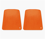 Image of 1967 - 1970 Firebird ORANGE Front Bucket Seat Back Panels, Pair