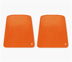 Image of 1967 - 1970 Firebird ORANGE Front Bucket Seat Back Panels, Pair