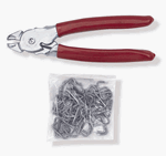 Image of Hog Ring and Pliers Tool Upholstery Installation Set, Premium Quality with Angle Option