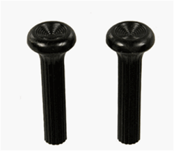 Image of Image 1968 - 1969 Door Lock Knobs - Black