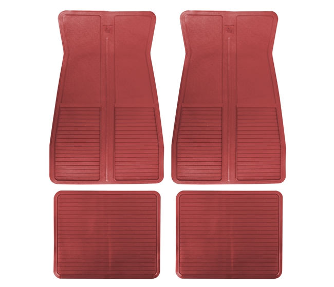 Image of 1973 - 1981 Firebird or Trans Am Floor Mats Set, Original GM Style, Red