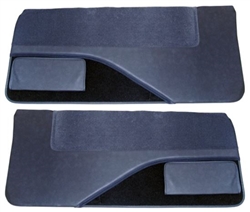 Image of 1982 - 1992 Firebird Door Panels Set, Regal Velour with Cut Pile Carpet and Vinyl Map Pockets