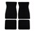 Image of 1970 - 1981 Firebird Black Front and Rear Floor Mats Set, Carpeted with Grippers, 80/20 LOOP MATERIAL