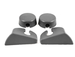 Image of 1985 -1992 Firebird Hatch Strut Cover Trim Kit, Gray, Pair