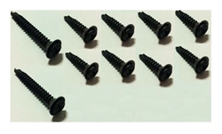 Image of Image 1982 - 1992 Door Jamb Sill Plate Screws Set, Black