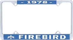 Image of Image 1978 Firebird License Plate Frame