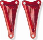 Image of 1968 Pontiac Firebird Rear Side Marker Lamp Lens, Pair