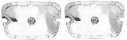 1970 - 1973 Firebird CLEAR Parking Light Lenses, Pair