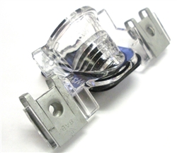Image of 1993 - 2002 Firebird Rear License Plate Light Assembly with Installed Mounting Clips