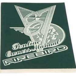 1987 Firebird Owners Manual