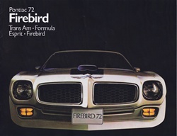 Image of 1972 Firebird  Color Salesroom Dealer Brochure