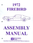 Image of 1972 Firebird and Trans Am Assembly Manual