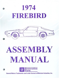 Image of 1974 Firebird and Trans Am Assembly Manual