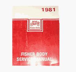 Image of 1981 Firebird Fisher Body Service Manual