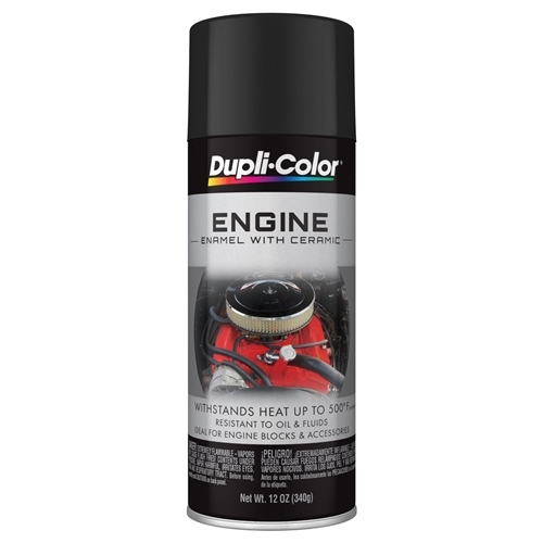 Image of Semi-Flat Black Spray Paint for Firewall Wheel Well Under Side of Hoods and More, 12 oz.