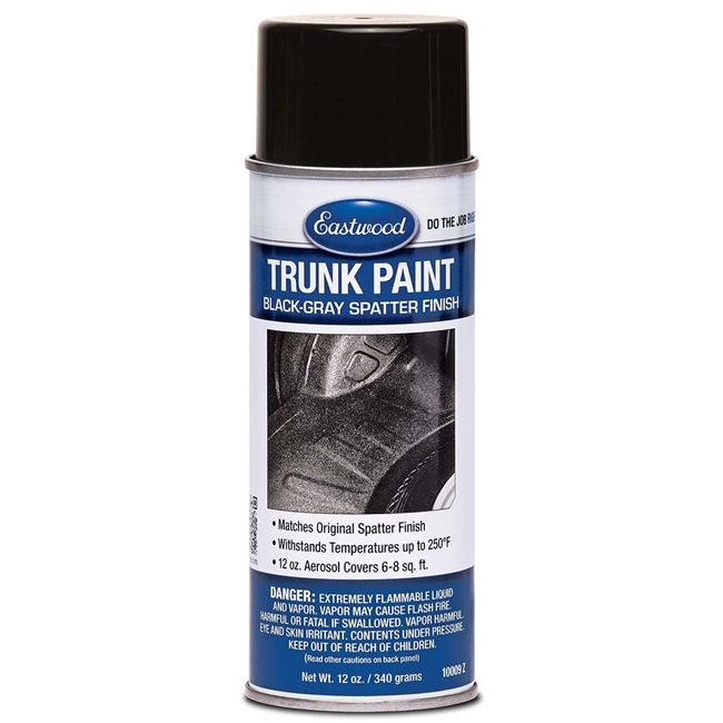 Image of Eastwood Black and Gray Trunk Reconditioning Spatter Paint, Spray Paint 12 oz Can