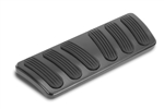 Image of Lokar 1967 - 1981 Firebird Black Billet Aluminum Curved Automatic Brake Pad with Rubber Inserts