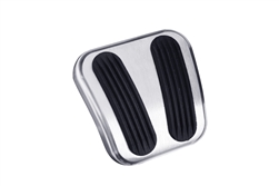 Image of Lokar 1967 - 1968 Firebird Brushed Billet Aluminum Emergency Parking Brake Pedal Cover with Rubber Inserts