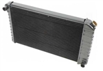 Image of 1972 - 1973 Radiator 4 Core, Manual, 2-3/4" Wide Left Side Mount and 3-1/2" Wide Right Side Mount