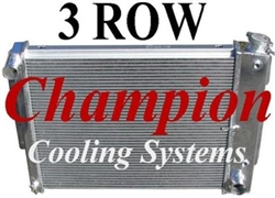 1967 - 1969 Aluminum 23" Radiator 3 Row