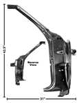 Image of 1969 Firebird Inner Door Hinge Frame and Pillar Assembly, Right Hand