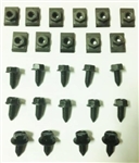 Image of 1967 - 1968 Firebird Hood Latch, Brace, and Release Mechanism Bolts Set