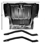 Image of 1969 Full Trunk Floor Panel w/ Frame Rails, For Mini Tubs