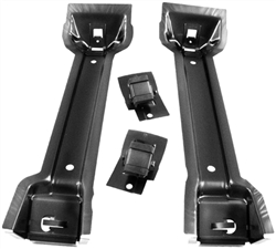 Image of 1970 - 1973 Firebird or Trans Am Trunk Floor Fuel Gas Tank Brace Brackets, Pair