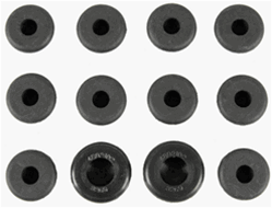 Image of 1969 Firebird Floor, Trunk, and Wheel House Rubber Body Plugs Set