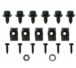 Image of 1967 - 1968 Front Spoiler Mounting Bolts and Clip Kit, Camaro Style
