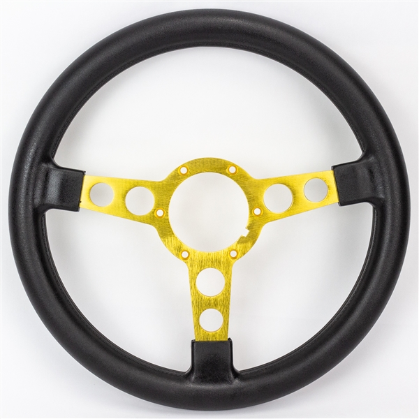 1970 - 1981 Firebird and Trans Am Formula Padded SPECIAL EDITION Steering Wheel with Gold Spokes & Black Padding