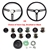 Image of 1967 - 1989 Firebird Custom Comfort Grip Steering Wheel Kit with Spoke Color and Custom Horn Cap Choices