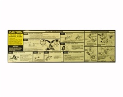 Image of 1985-1986 Trunk Hatch Jacking Instructions Decal, 14080756