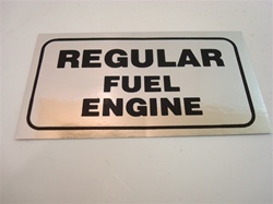 Image of 1970 Valve Cover " Regular Fuel " Decal