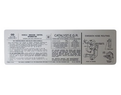 1979 Emission Decal - 6.6 Litre Engine with Automatic Transmission