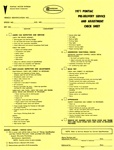 Image of 1971 Firebird New Vehicle Pre-Delivery Inspection Check Sheet