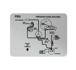 Image of 1992 Firebird Emission Decal 5.0E Code PBX