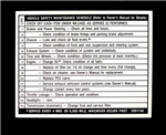 Image of 1970 - 1981 Firebird or Trans Am Glove Box Mileage and Maintenance Decal, 3991749