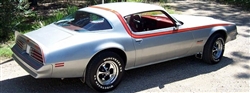 Image of 1976 - 1978 Firebird or Formula Roof and Side Stripe D98 Decal Kit