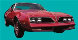 Image of 1978 - 1979 Firebird Esprit Red Bird Stripe Decal Kit