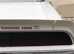 Image of 1980 Trans Am Pace Car Indianapolis Motor Speedway Flying Wings Rear Spoiler Decal