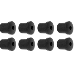 Image of 1967 - 1969 Firebird Rear Leaf Spring Shackle Bushings Set, 8 Pieces, OE Style Rubber